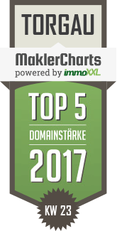 MaklerCharts KW 23/2017 - Michaels Immobilien ist TOP-5-Makler in Torgau