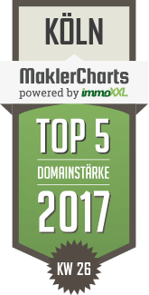 MaklerCharts KW 26/2017 - Merzenich Immobilien GmbH ist TOP-5-Makler in Kln