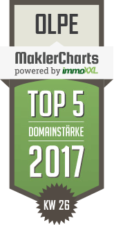 MaklerCharts KW 26/2017 - Ott Immobilien ist TOP-5-Makler in Olpe