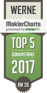 MaklerCharts KW 26/2017 - KORNELIA NORDHOFF Immobilienmaklerin ist TOP-5-Makler in Werne