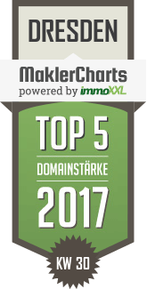 MaklerCharts KW 30/2017 - BEYER Immobilien ist TOP-5-Makler in Dresden