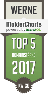 MaklerCharts KW 30/2017 - KORNELIA NORDHOFF Immobilienmaklerin ist TOP-5-Makler in Werne