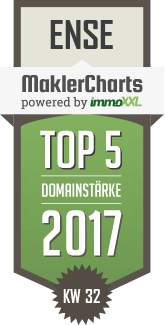 MaklerCharts KW 32/2017 - CS Immobilien GmbH ist TOP-5-Makler in Ense