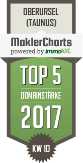 MaklerCharts KW 10/2017 - Müller-Sturm Immobilien ist TOP-5-Makler in Oberursel (Taunus)
