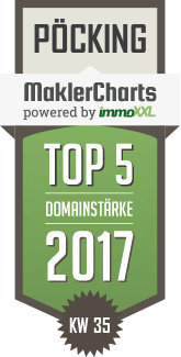 MaklerCharts KW 35/2017 - LOEGER IMMOBILIEN ist TOP-5-Makler in Pcking