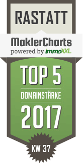 MaklerCharts KW 37/2017 - Schaible Immobilien GmbH & Co. KG ist TOP-5-Makler in Rastatt