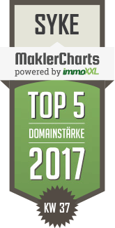 MaklerCharts KW 37/2017 - Benjes Immobilien GmbH ist TOP-5-Makler in Syke