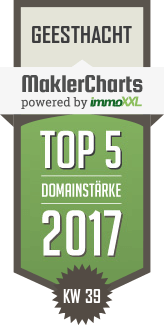 MaklerCharts KW 39/2017 - Marc-Dominique Dold Immobilienmakler und Finanzdienstleister ist TOP-5-Makler in Geesthacht