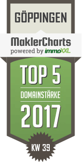 MaklerCharts KW 39/2017 - I.B.S. Immobilien Bernd Schmidt ist TOP-5-Makler in Gppingen