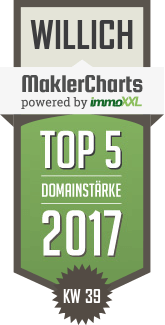 MaklerCharts KW 39/2017 - Stennes Immobilien ist TOP-5-Makler in Willich