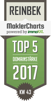MaklerCharts KW 43/2017 - Kriech Immobilien ist TOP-5-Makler in Reinbek