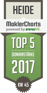 MaklerCharts KW 45/2017 - WERTH Immobilien ist TOP-5-Makler in Heide