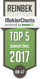 MaklerCharts KW 47/2017 - Karl-Friedrich Marks Immobilien ist TOP-5-Makler in Reinbek