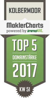 MaklerCharts KW 51/2017 - INRES international ist TOP-5-Makler in Kolbermoor