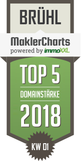 MaklerCharts KW 01/2018 - Rainer Schultheis Immobilien ist TOP-5-Makler in Brhl