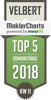 MaklerCharts KW 11/2018 - wagner hausmakler - wagner & stockmann immobilien ist TOP-5-Makler in Velbert