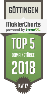 MaklerCharts KW 17/2018 - Beyes Immobilien ist TOP-5-Makler in Gttingen