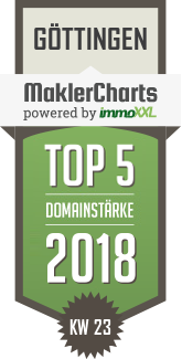 MaklerCharts KW 23/2018 - Beyes Immobilien ist TOP-5-Makler in Gttingen