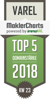 MaklerCharts KW 23/2018 - Rtzke Immobilienkontor GmbH ist TOP-5-Makler in Varel