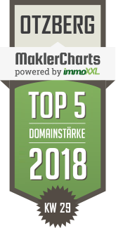 MaklerCharts KW 29/2018 - frster-immobilien GmbH ist TOP-5-Makler in Otzberg