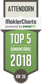 MaklerCharts KW 36/2018 - Guido Schmidt Immobilien GmbH ist TOP-5-Makler in Attendorn