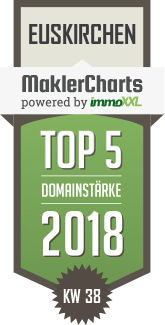 MaklerCharts KW 38/2018 - Haus & Hof, Inh. Marcel Heinen ist TOP-5-Makler in Euskirchen