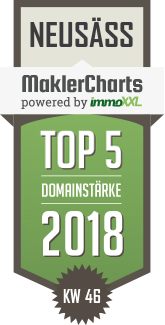 MaklerCharts KW 46/2018 - tk Immobilien Thomas Krger + Stefan Frank GbR ist TOP-5-Makler in Neus