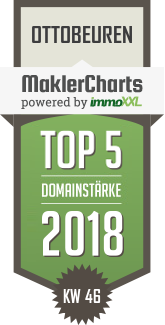 MaklerCharts KW 46/2018 - Immobilienb�ro Lorenz ist TOP-5-Makler in Ottobeuren