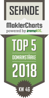 MaklerCharts KW 46/2018 - Beste Bau Maklerteam ist TOP-5-Makler in Sehnde