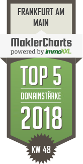 MaklerCharts KW 48/2018 - Ullstein Immobilienmakler, Inh. Angela Ullstein ist TOP-5-Makler in Frankfurt am Main