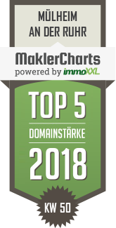 MaklerCharts KW 50/2018 - Immobilien Bagusat GmbH ist TOP-5-Makler in Mülheim an der Ruhr