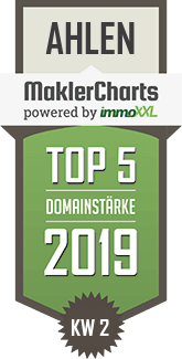 MaklerCharts KW 02/2019 - Dakin Immobilien ist TOP-5-Makler in Ahlen