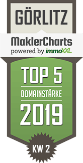 MaklerCharts KW 02/2019 - Mayer Immobilien, Inh. Thomas Mayer ist TOP-5-Makler in Grlitz