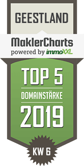 MaklerCharts KW 06/2019 - Volksbank eG Bremerhaven-Cuxland ist TOP-5-Makler in Geestland