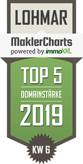 MaklerCharts KW 06/2019 - Greif & Meyer Immobilien GmbH ist TOP-5-Makler in Lohmar