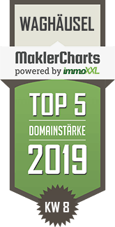 MaklerCharts KW 08/2019 - Haag-Immo ist TOP-5-Makler in Waghusel