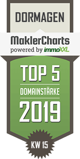 MaklerCharts KW 15/2019 - SABINE GRAAB IMMOBILIEN ist TOP-5-Makler in Dormagen