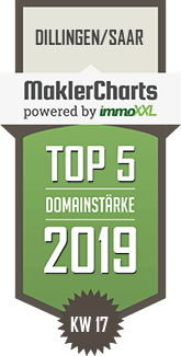 MaklerCharts KW 17/2019 - Michael Conrad Immobilien (IVD) ist TOP-5-Makler in Dillingen/Saar