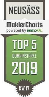 MaklerCharts KW 17/2019 - Steve Hatton Immobilen ist TOP-5-Makler in Neus