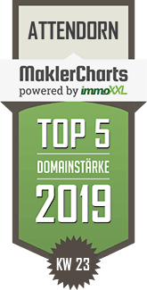 MaklerCharts KW 23/2019 - Guido Schmidt Immobilien GmbH ist TOP-5-Makler in Attendorn
