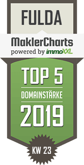 MaklerCharts KW 23/2019 - Sparkasse Fulda AR ist TOP-5-Makler in Fulda