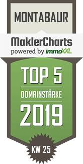MaklerCharts KW 25/2019 - Stendebach Immobilien ist TOP-5-Makler in Montabaur