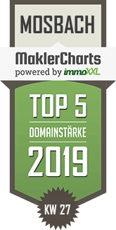 MaklerCharts KW 27/2019 - Domin Immobilien, Patricia Domin-Toljaj ist TOP-5-Makler in Mosbach
