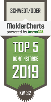 MaklerCharts KW 32/2019 - VR-Bank Uckermark-Randow eG ist TOP-5-Makler in Schwedt/Oder