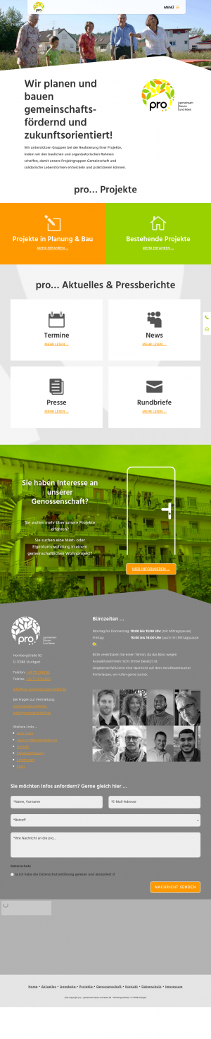 www.pro-wohngenossenschaft.de